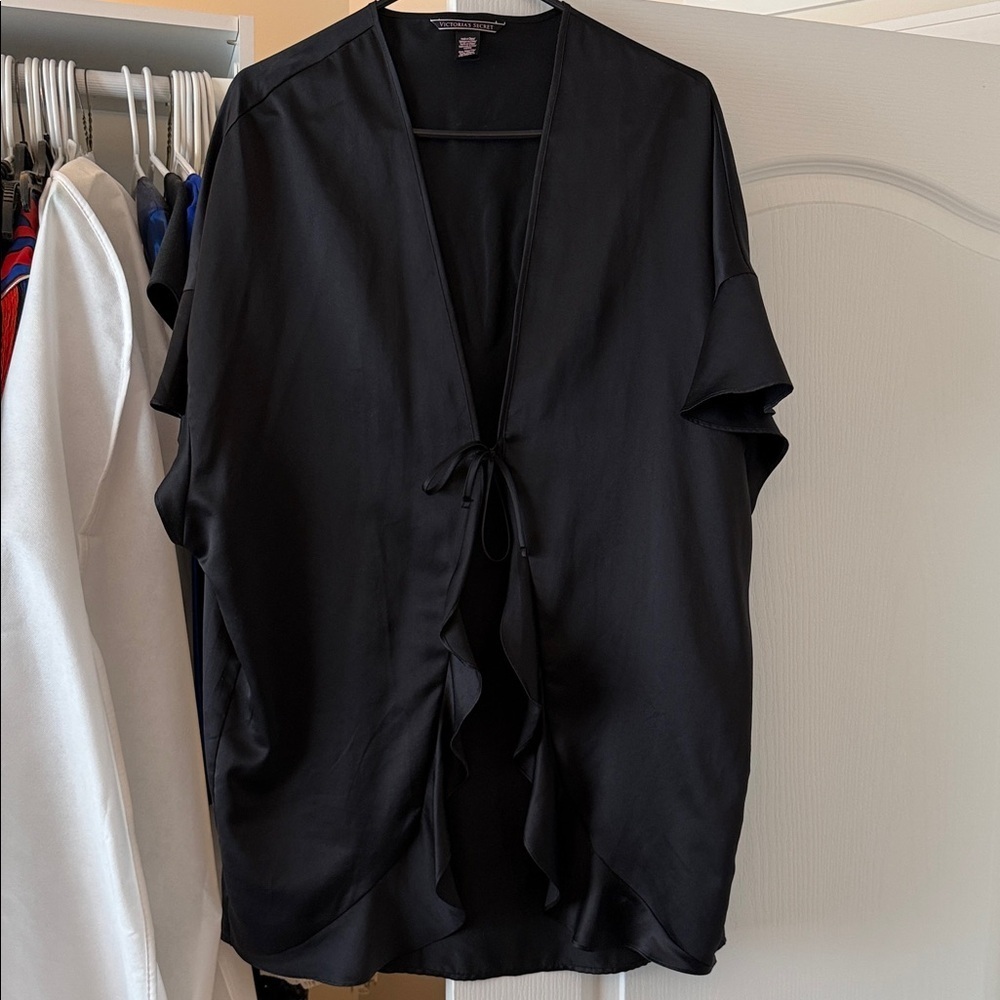 Victoria's Secret Black Kimono Wrap